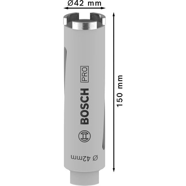 Bosch - Bohrkrone PRO Trockenbohrkrone, 42 x 2608587317 150 mm, G 1/2 Zoll