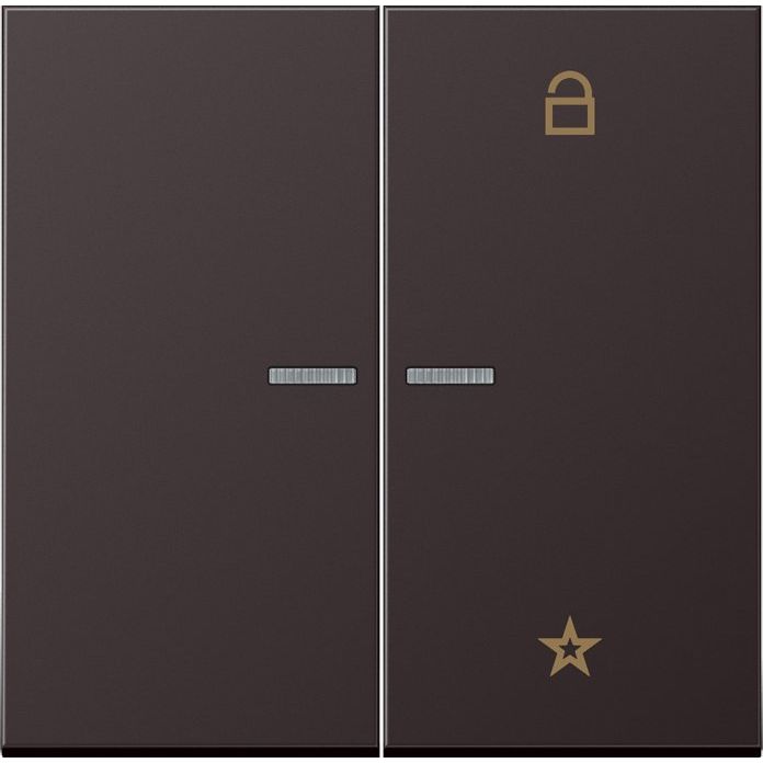Jung - Bedienelement intelligent eNet Funk-Steuertaste FM AL 1701 D 2fach, dark