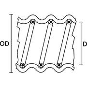 HellermannTyton - Kunststoff-Schutzschlauch Wellschlauch FG45 − 10 Meter