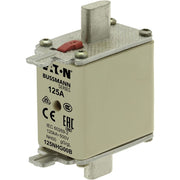Eaton - Messersicherung Sicherungseinsatz Nieders. NH FUSE 12#125NHG00B 125A AC 500V 120kA − 3 Stück