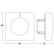 Steinel - Bussystem-Helligkeitssensor Dämmerungsschalter Light Sensor Dual E KNX UP