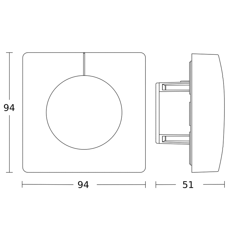 Steinel - Bussystem-Helligkeitssensor Dämmerungsschalter Light Sensor Dual E KNX UP