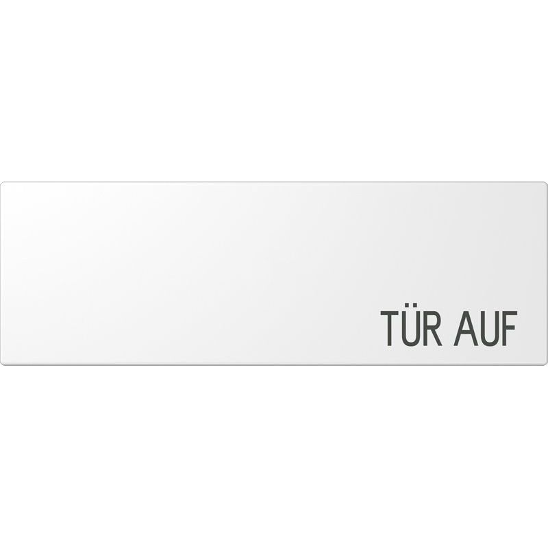 Jung - Abdeckung/Bedienelement für Installationsschalterprogramme Wippe TÜR AUF aws lack ES 2993 DH WW 70x212,4mm waagerech