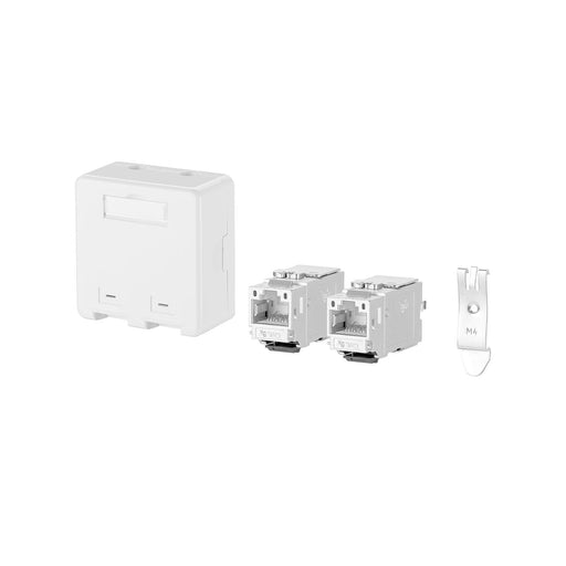 Metz Connect - Tragschienenadapter Anschlussbox APZ 2P 130B21D2APL-E C6Amodul keystone