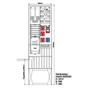 GSAB Elektrotechnik - Zähler-Komplettschrank Festplatzsäule 04.1P11FP63322164S Netz MDN 1Zähler