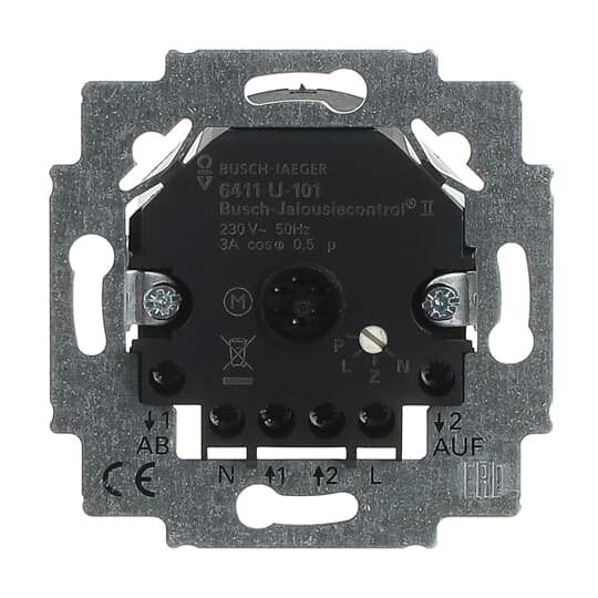 Busch-Jaeger - Jalousiesteuerung Jalousiecontrol-Einsatz 6411 U-101 2Schliesser 3A 690VA