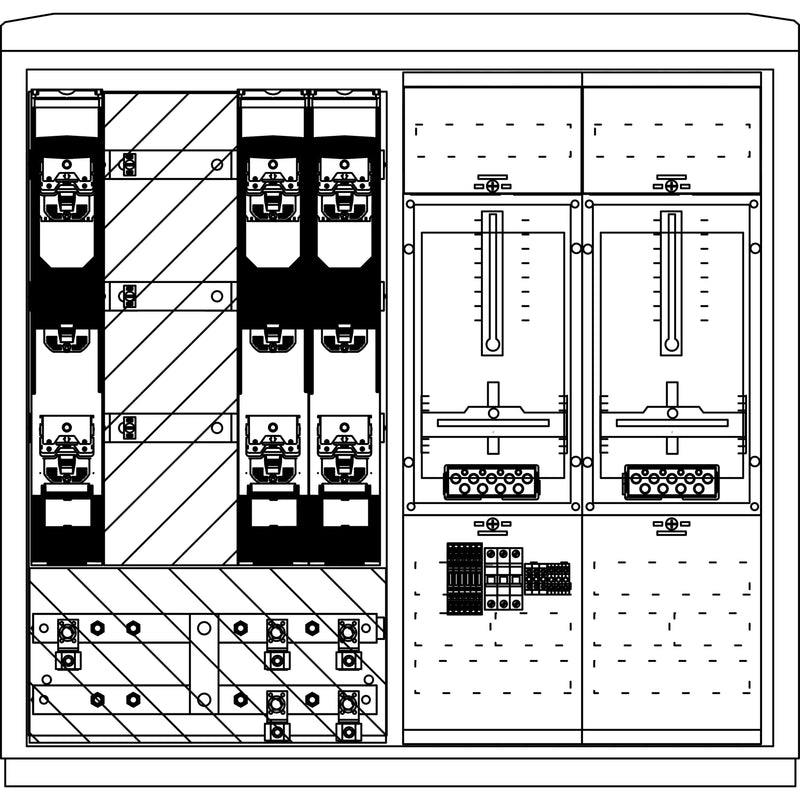 Elsta Mosdorfer - Zähler-Komplettschrank Wandlerschrank Freiluft WS824L.S6.N1201 WS A850-2 S6 L 400A