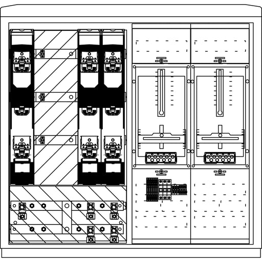 Elsta Mosdorfer - Zähler-Komplettschrank Wandlerschrank Freiluft WS824L.S6.N1201 WS A850-2 S6 L 400A