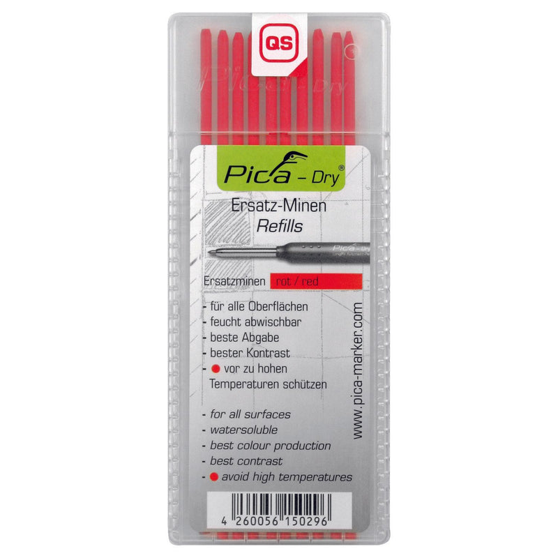 Cimco Werkzeuge - Markierungsstift DRY Minen-Set 212157 rot