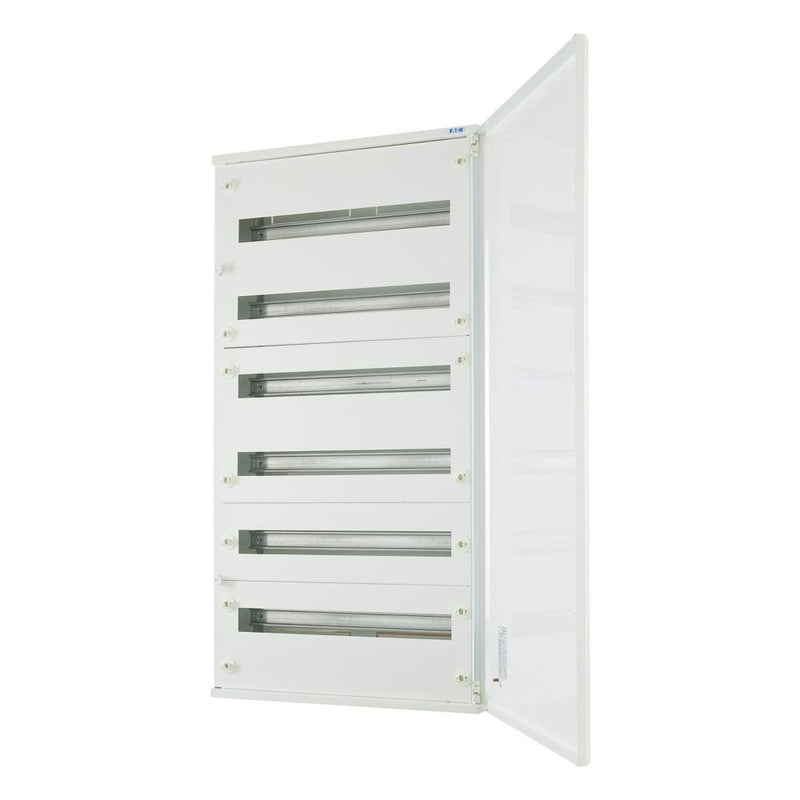 Eaton - Installationskleinverteiler Oberputz Flachverteiler BF-O-6/144-C komplett 6 Rei. Weiß