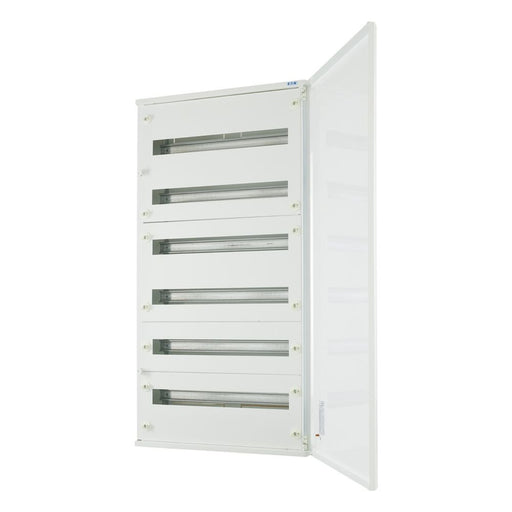 Eaton - Installationskleinverteiler Oberputz Flachverteiler BF-O-6/144-C komplett 6 Rei. Weiß