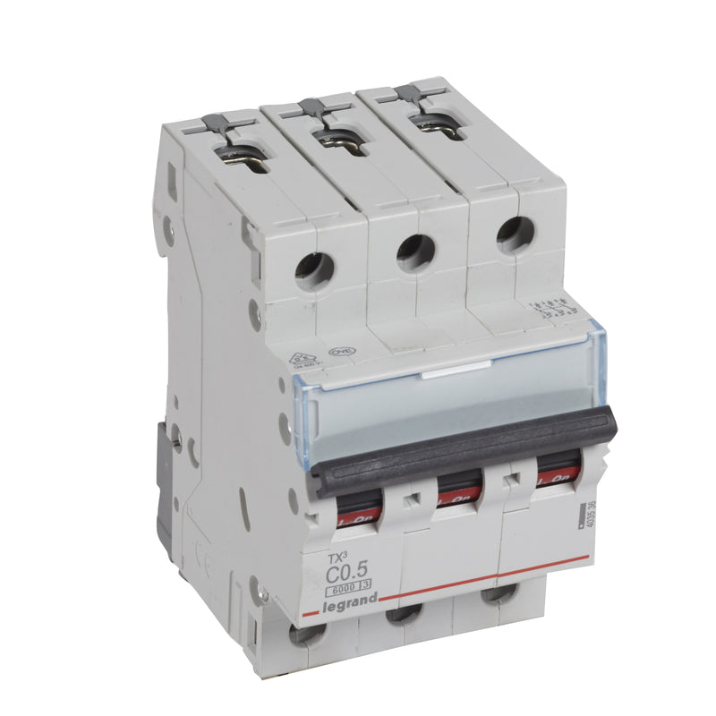 Legrand - Leitungsschutzschalter Legrand 403536 C0,5A 3-polig 6kA
