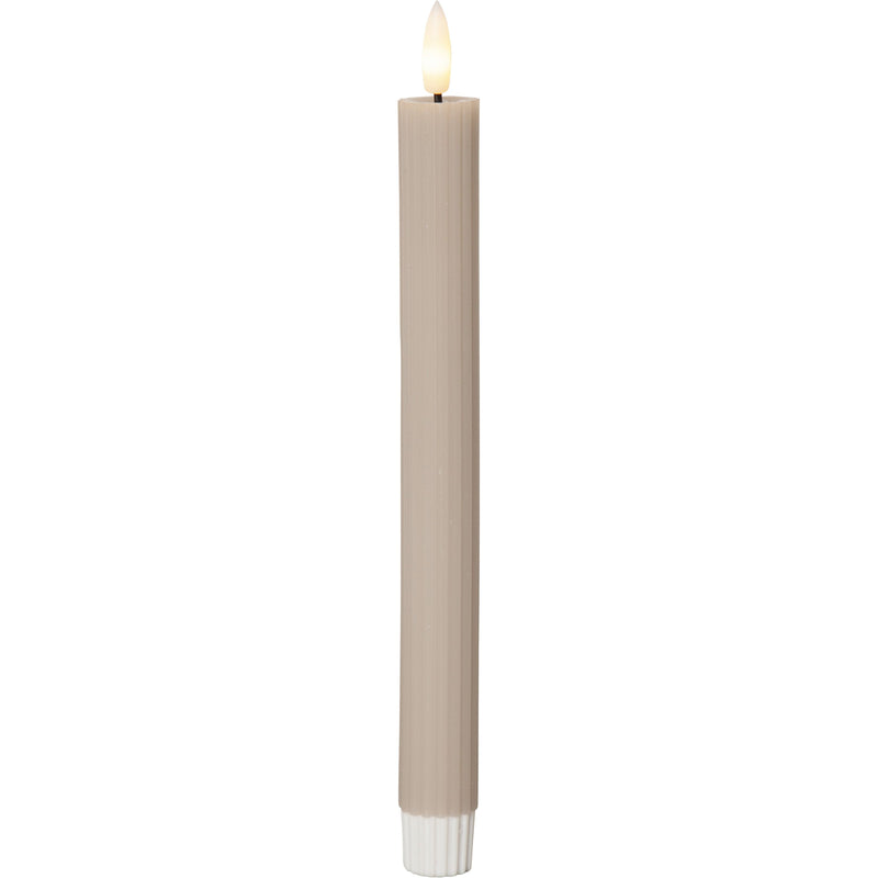 Star Trading - Festbeleuchtung LED-Wachskerze 2er-Set 061-64 2x25cm, beige − 20 Stück