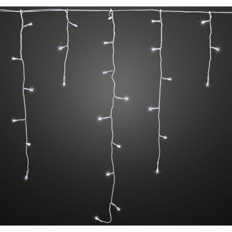 Hellum - Festbeleuchtung LED-App Eislichtvorhang 578263 warm-weiß − 6 Stück