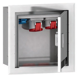 Bals Elektrotech - CEE-Steckdosen-Kombination (IEC 60309) Unterputz-Gehäuse 560509 aus Edelstahl V2A