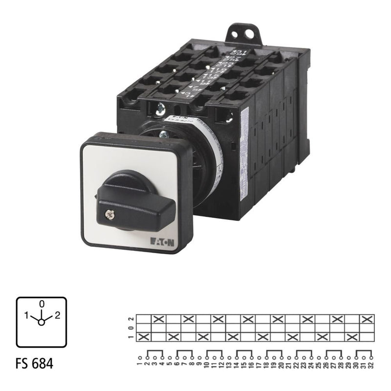Eaton - Lastschalter Umschalter T3 32A T3-8-8364/Z Zwischenbau