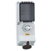 Bals Elektrotech - CEE-Steckdose abschaltbar, abgesichert (IEC 60309) Wandsteckdose abschaltbar 17166 verriegelt abgesich