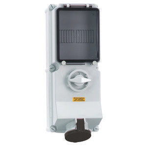 Bals Elektrotech - CEE-Steckdose abschaltbar, abgesichert (IEC 60309) Wandsteckdose abschaltbar 17166 verriegelt abgesich