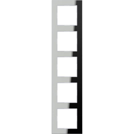 Jung - Abdeckrahmen Glasrahmen 5-fach si/vers AC 585 GL SI waage/senkrecht
