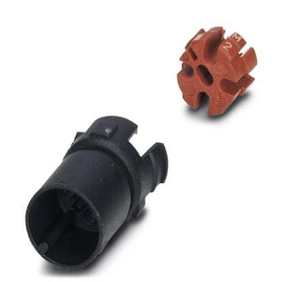 Phoenix Contact - Rundsteckverbinder, feldkonfektionierbar (Industriesteckverbinder) Kontaktträger SACC-MCI-M12MS-4CON − 10 Stück