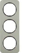 Berker - Abdeckrahmen Rahmen Eds/sw 10132104 3fach