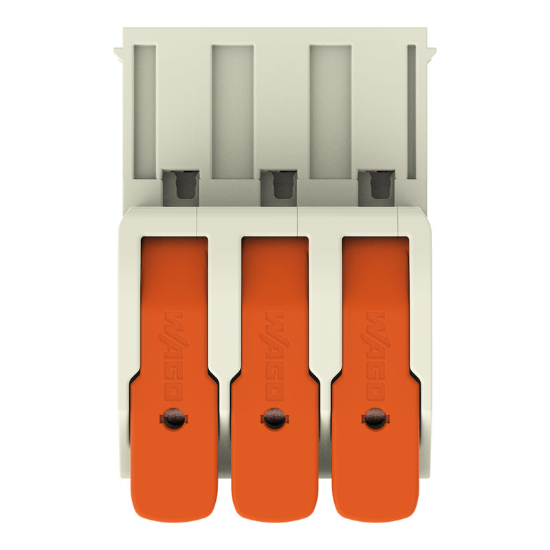 WAGO GmbH & Co. KG - Ein- und mehrpolige Klemmenleiste 1-Leiter-Stiftleiste 832-1203 Push-inCAGECLAMP,lgr − 45 Stück