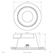 EVN Lichttechnik - Decken-/Wandleuchte LED-Einbauleuchte IP54 L54250125 3000K, 4000K, 5700K