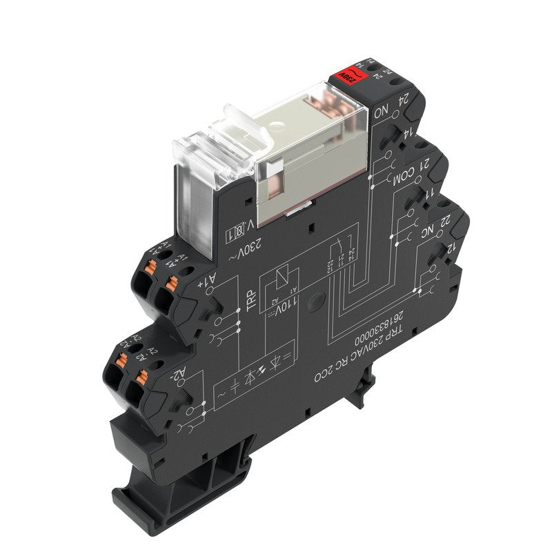 Weidmüller - Schaltrelais Relaiskoppler TRP 120VAC RC 2CO Termseries − 10 Stück
