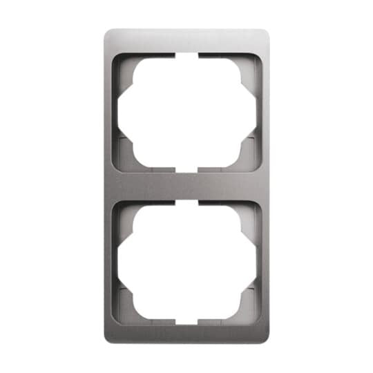 Busch-Jaeger - Abdeckrahmen Rahmen 2-fach 1732 KA-20 platin, senkr.,alpha  − 1 Stück
