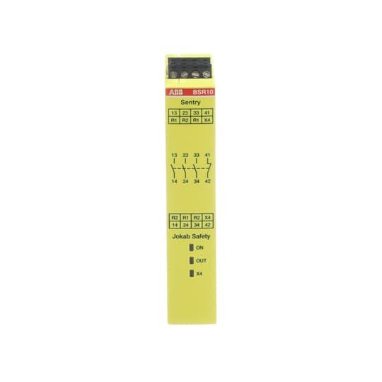 ABB Stotz S&J - Gerät zur Überwachung von sicherheitsgerichteten Stromkreisen Sicherheitsrelais Sentry BSR10 24VDC 3NO+1NC nicht verzö