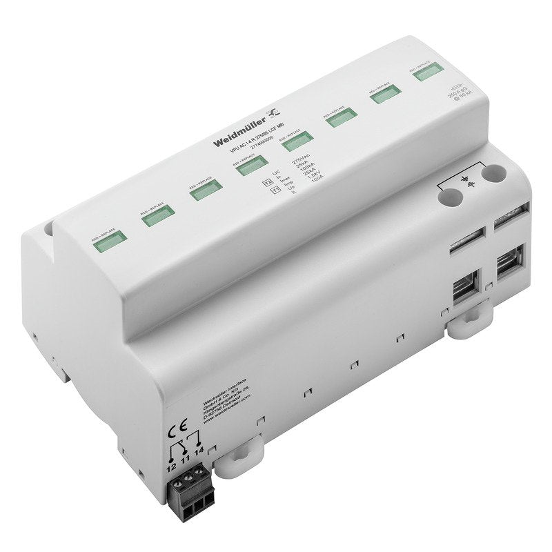 Weidmüller - Überspannungsableiter für Energietechnik/Stromversorgung Überspannungsableiter VPUACI4R275/25LCFMB Leckstromfrei