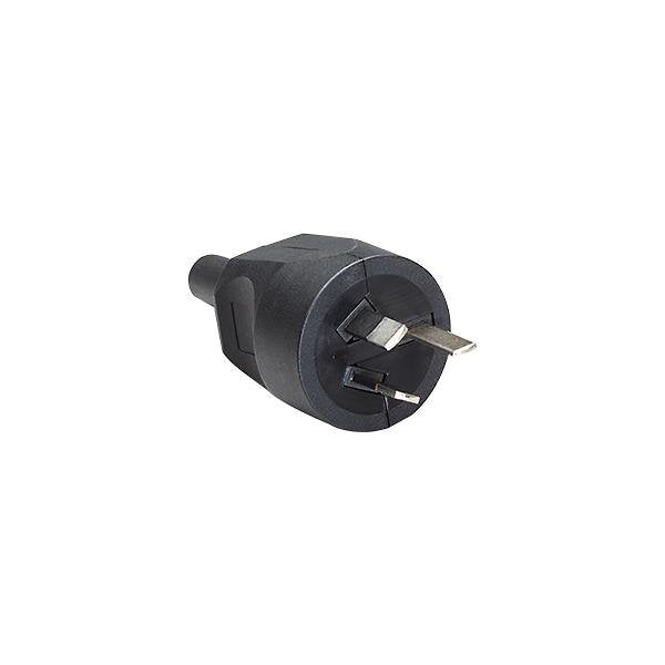 Bachmann - Schutzkontaktstecker Schutzkontakt-Stecker 910.182 sw, Australien