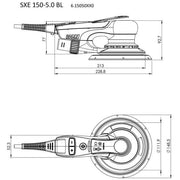 Metabowerke - Exzenterschleifer (elektrisch) Exzenterschleifer SXE 150-5.0 BL TV00