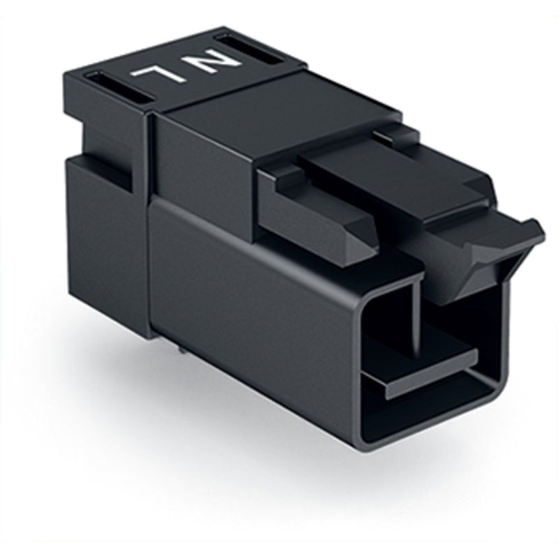 WAGO - Leiterplattensteckverbinder Stecker für Leiterplatten 890-812/011-000 2-polig,schwarz − 100 Stück