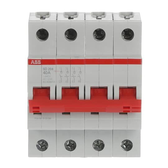 ABB Stotz S&J - Schalter für Reiheneinbau Lasttrennschalter SD204/40 4-polig, 40A
