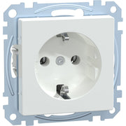 Merten - Steckdose SCHUKO-Steckdose aws/gl MEG2301-0325 mit Steckklemme