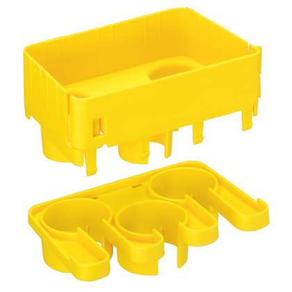 Panduit - Drahtführung für Fernmeldeleisten Formteil für Übergang FRIDT6X4LYL 3-Port 38mm