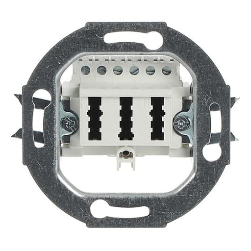 Busch-Jaeger - Einsatz/Abdeckung für Kommunikationstechnik TAE-Anschlussdose aws 0243/04 3x6 NFN