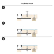 EVN Lichttechnik - Mechanisches Zubehör/Ersatzteile für Leuchten Alu-Profil m. Abdeckung APTB1AM200 opal, 2m