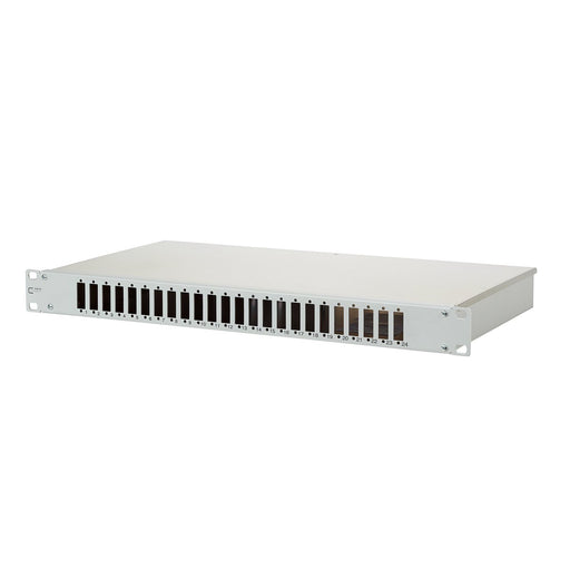 Metz Connect - Frontpanel/Patchpanel leer (Schaltschrank) LWL-Box leer grau OpDATfix für 24SC-D