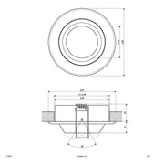 EVN Lichttechnik - Downlight/Strahler/Flutlicht NV-Einbauleuchte 610014 schwenkbar