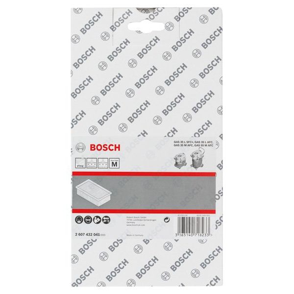 Bosch - Zubehör/Ersatzteile für Bodenpflege Polytetraflourethylen-Flac 2607432041 hfaltenfilter