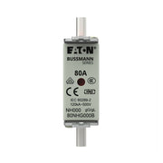 Eaton - Messersicherung Sicherungseinsatz Nieders. NH FUSE 80#80NHG000B 80A AC 500V 120kA − 3 Stück
