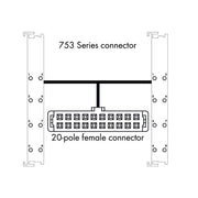 WAGO - SPS-Verbindungskabel Systemleitung für WAGO-I/O 706-7753/301-200 Serie 753