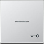 Jung - Abdeckung/Bedienelement für Installationsschalterprogramme Wippe Symbol TÜR alu A 590 KO5 T AL für beleuchtb.Taster