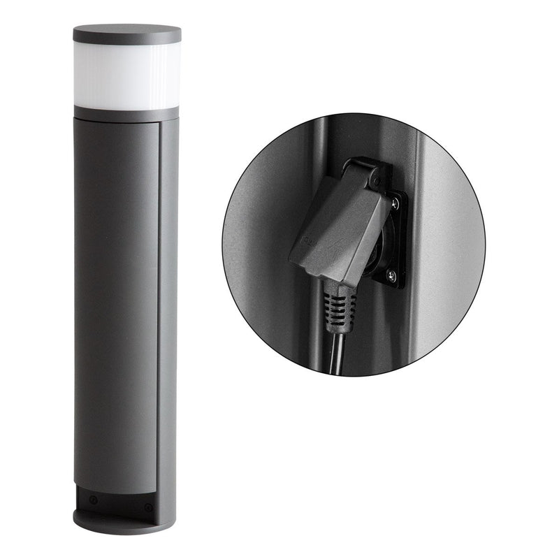 EVN Lichttechnik - Wegeleuchte LED-Wegeleuchte WLSD441502 m.Steckdosen, 3000K