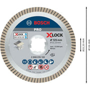 Bosch - Trenn-/Schleifscheibe PRO Ceramic X-Lock 2608615132 Diamanttrennscheibe