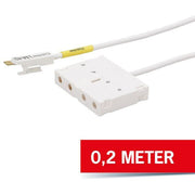 CobiNet - Fernmeldeleisten-Stecker Prüfschnur 121691 HD71/17,4-polig 0,2m
