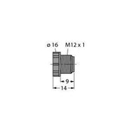 Turck - Zubehör/Ersatzteile für Industriesensoren Schraubstopfen VS-M12-BK − 1 Stück