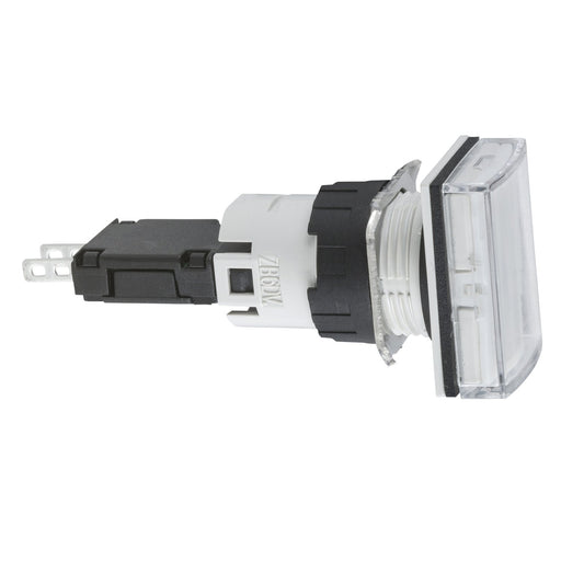 Schneider Electric - Leuchtmelder, Komplettgerät Leuchtmelder XB6DV1BB rechteck., IP 65, ws